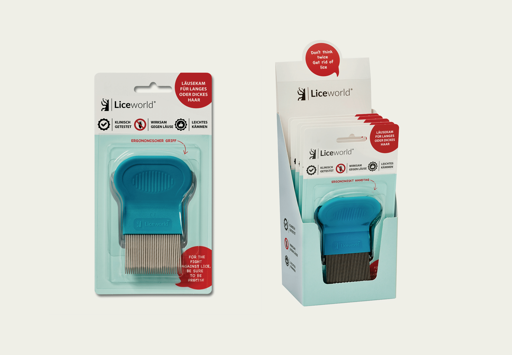 Liceworld Lausekamm fur langes oder dickes Haar Packshot display