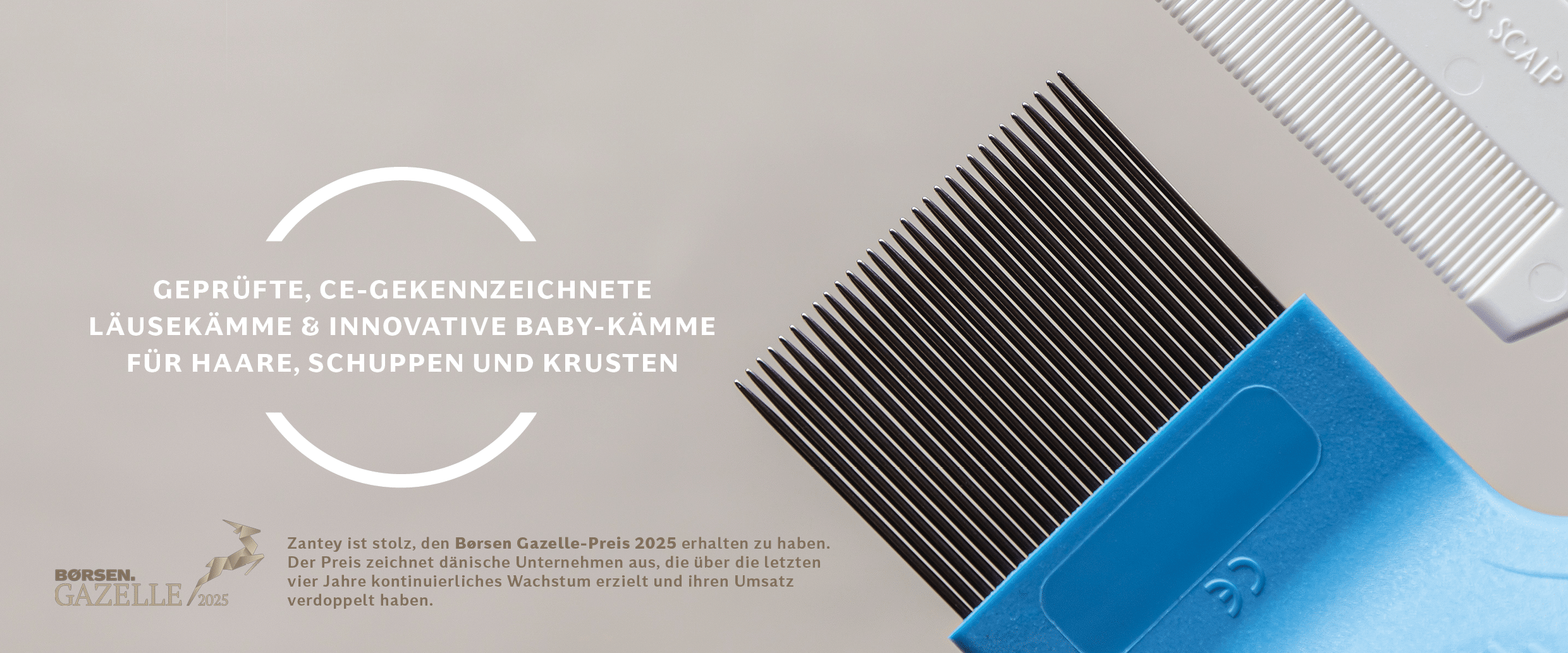 Zantey landingpage frontpage DE